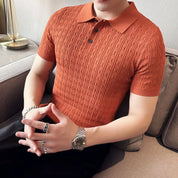 Gideon | Gestricktes klassisches Herren-Poloshirt