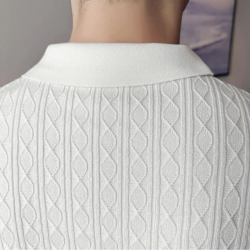 Gideon | Gestricktes klassisches Herren-Poloshirt