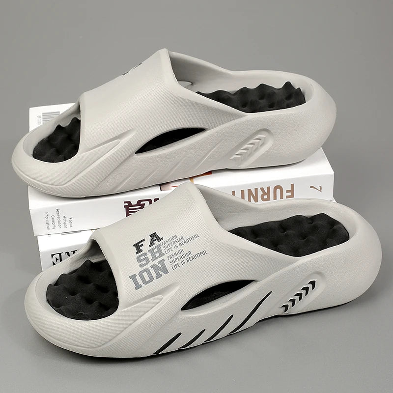 CloudWalk l Sommer-Strandslipper mit dicker Sohle für Herren
