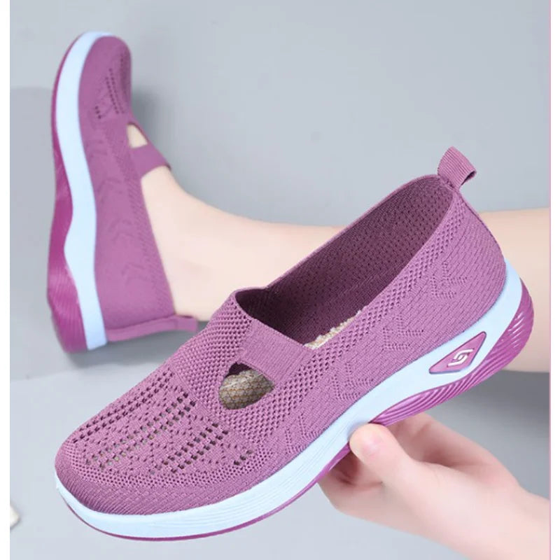Melba l Orthopädische Slip-On-Schuhe aus Mesh für Damen