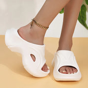 Cushy l Sommer-Flip-Flop-Slipper mit dicker Sohle und Keilabsatz für Damen