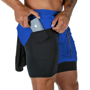 Sawyer | 2-in-1 schnell trocknende Trainings-Fitness-Shorts