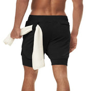 Sawyer | 2-in-1 schnell trocknende Trainings-Fitness-Shorts