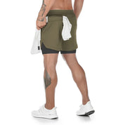 Sawyer | 2-in-1 schnell trocknende Trainings-Fitness-Shorts
