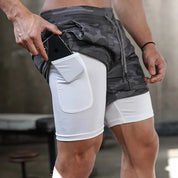 Sawyer | 2-in-1 schnell trocknende Trainings-Fitness-Shorts