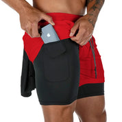 Sawyer | 2-in-1 schnell trocknende Trainings-Fitness-Shorts