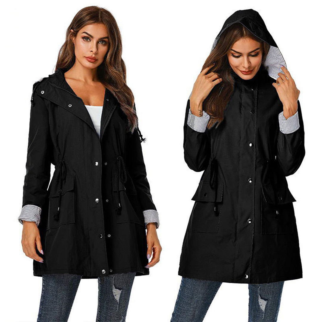 Debora l Damen-Windjacke mit Knopfleiste für den Herbst