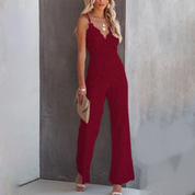Marthy | Spitze-Silhouette-Eleganter Jumpsuit