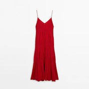 Rückenfreies langes A-Linien-Kleid für Frühling und Sommer l Shinella