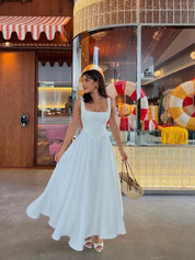 Elegantes Hochtaillen-A-Linien-Kleid l Philothea