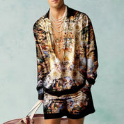 Herren-Set aus Shirt und Shorts mit 3D-Grafik | Frühling | Sommer | Mortymer