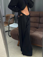 Modisches Streetwear Leinen Set [ Langarmhemd +Hose ] | Astoria