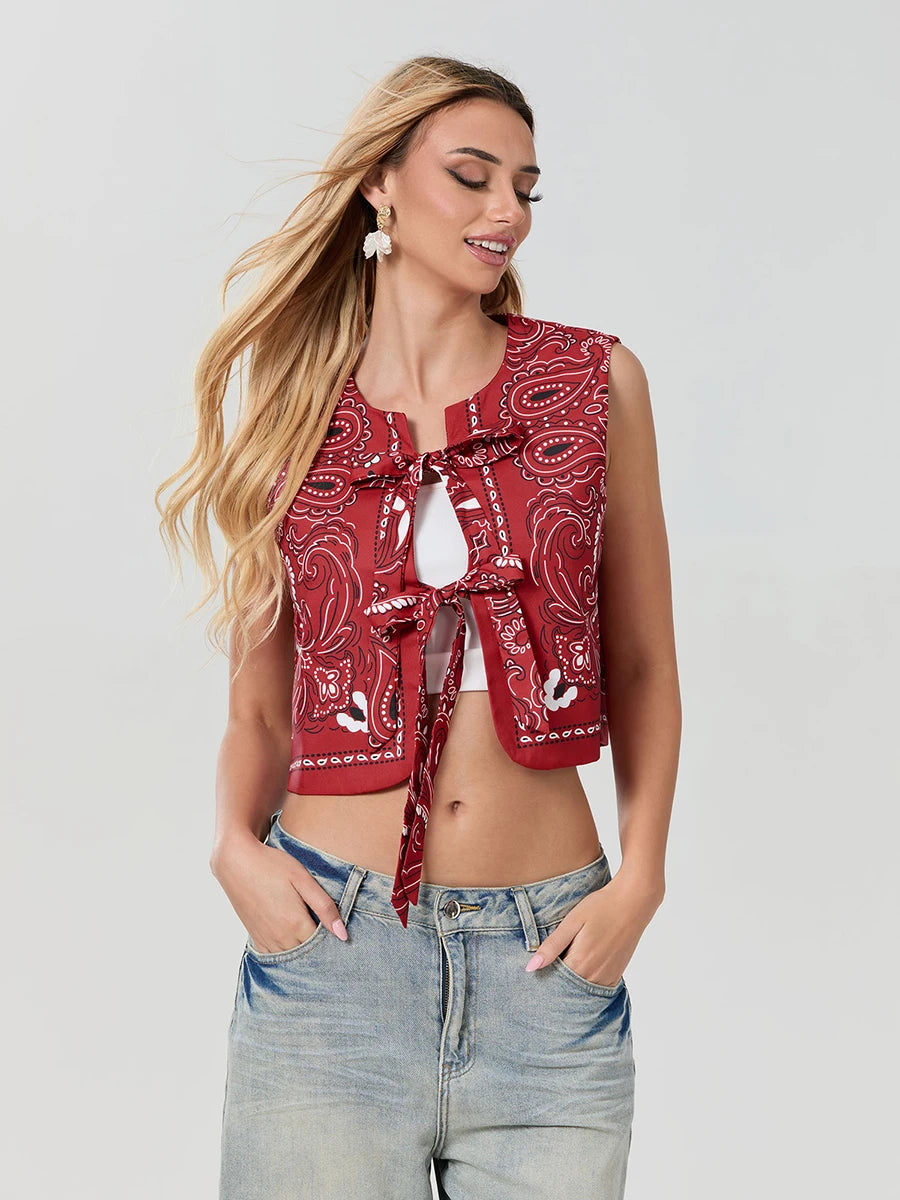 Y2k Bandana Streetwear Weste | Oralia