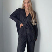 Almira | Weite Hose und Bluse Lounge-Set