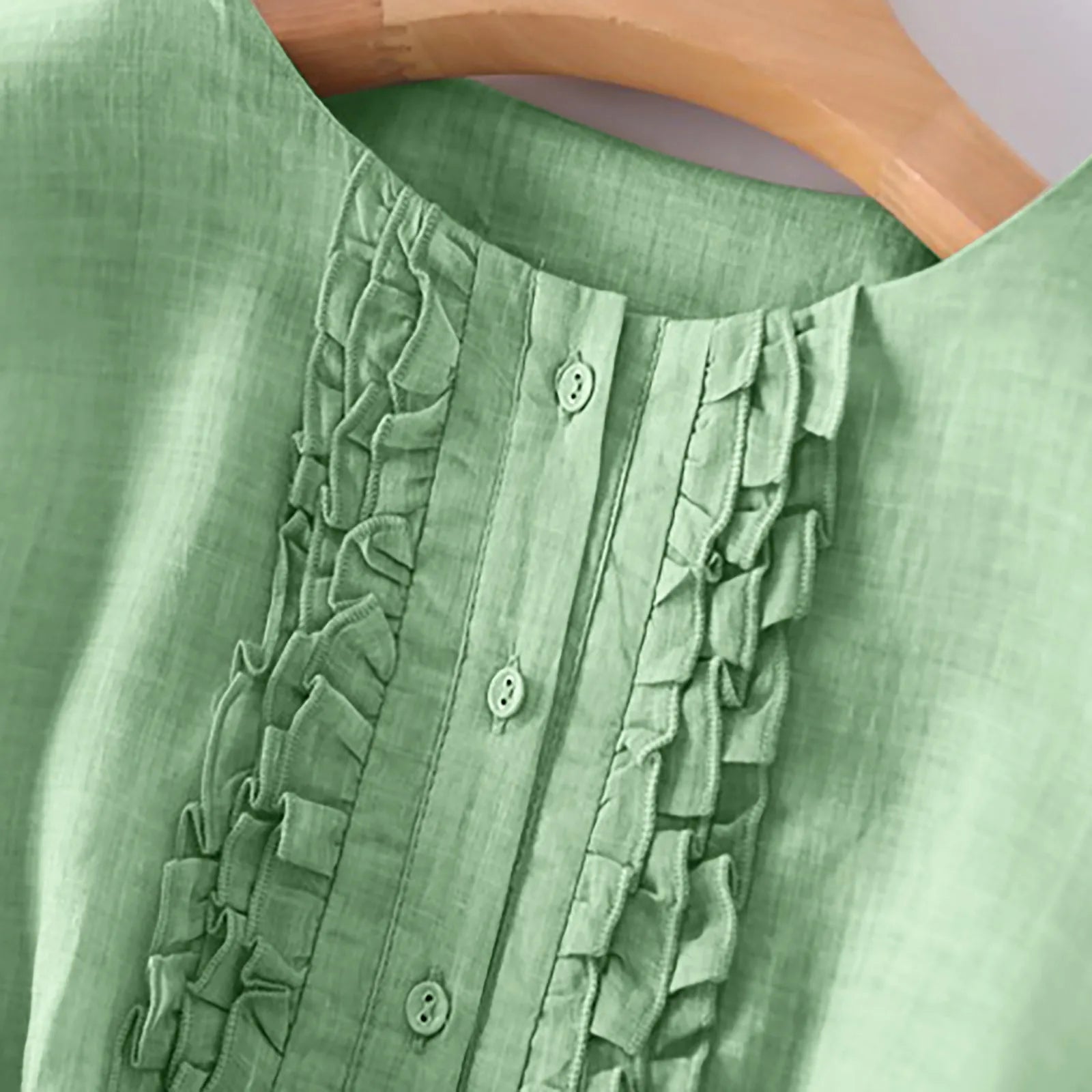 Baumwoll-Leinen-Krawatten-Ferienkleid | Amya