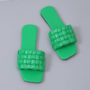 Georgia l Weich gewebte Offener Zeh-Outdoor-Sommer-Strand-Badeslipper für Damen