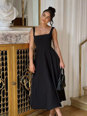 Elegantes Hochtaillen-A-Linien-Kleid l Philothea