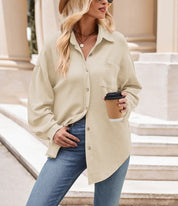 Katerina | Lockere Frühlings- und Sommerbluse für Damen mit Knöpfen