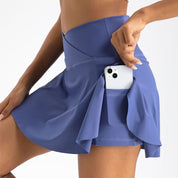 Twirla l Damen-Sportrock mit hoher Taille und Taschen
