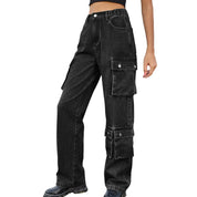 Bolly | Cargo-Jeans mit hohem Bund und praktischen Taschen