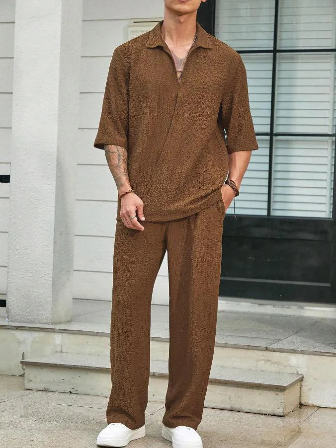 Zweiteiliges Sommerhemd & Hose für Herren l Gerart