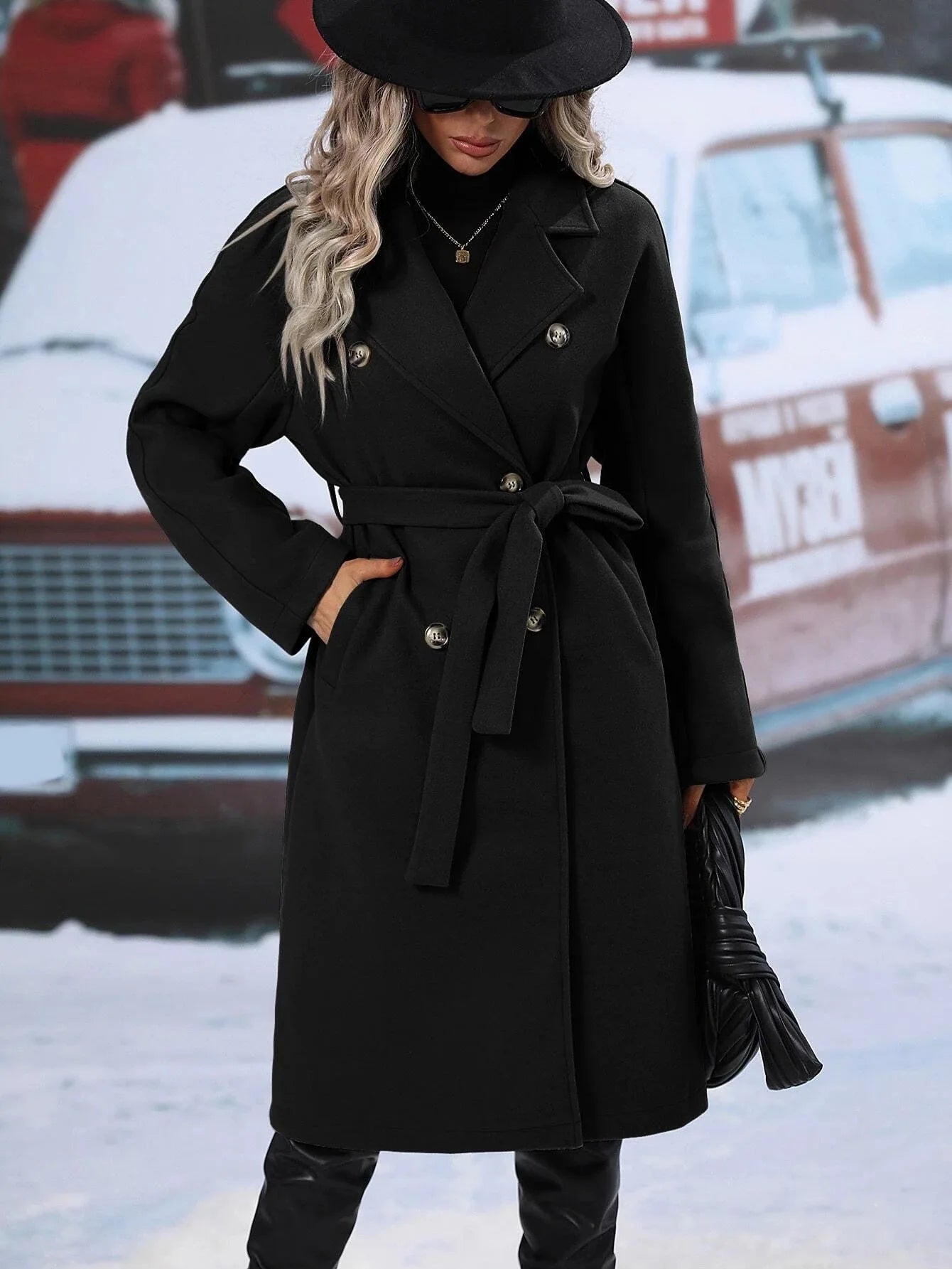 Zweireihiger Trenchcoat für Stil und Eleganz zu jeder Jahreszeit | Ryena
