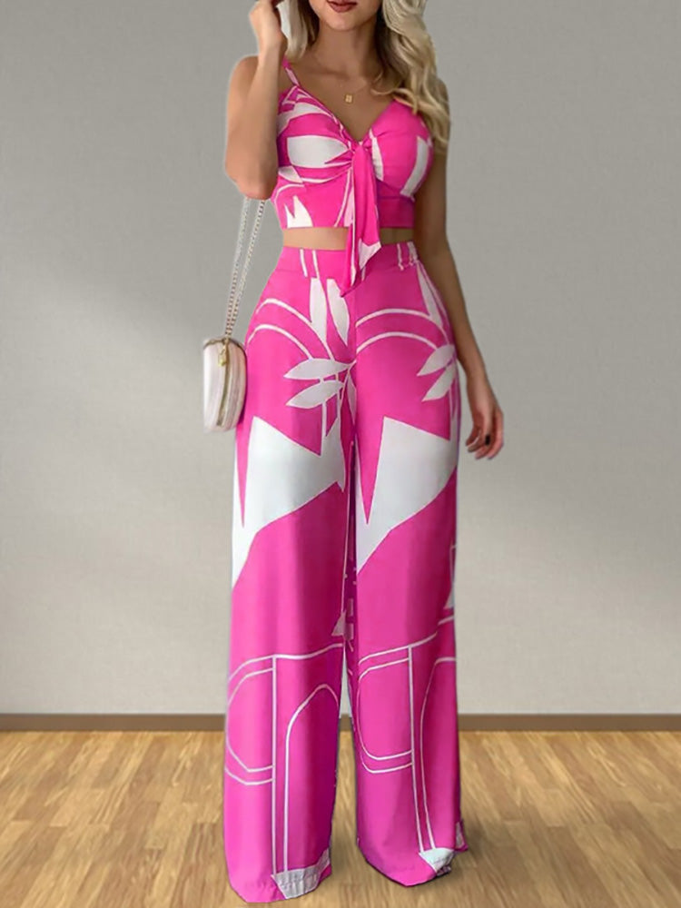 Primavera l Zweiteiliges passendes Damen-Set [Oberteil + Hose]