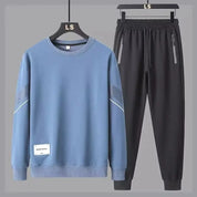 Lässiges Rundhals-Sweatshirt- und Hosen-Set für Herren | Jayronn
