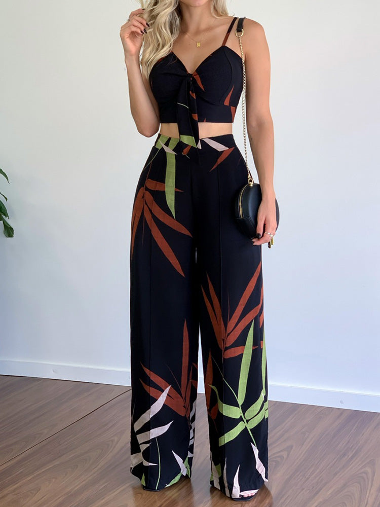 Primavera l Zweiteiliges passendes Damen-Set [Oberteil + Hose]