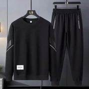Lässiges Rundhals-Sweatshirt- und Hosen-Set für Herren | Jayronn