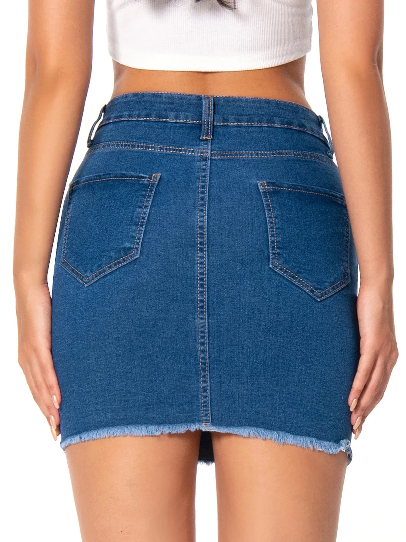 Jolana l Midi-Jeansrock für Damen