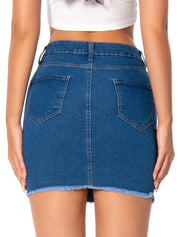 Jolana l Midi-Jeansrock für Damen