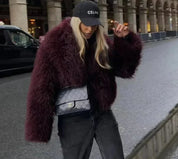 Madalyn | Schicke Jacke mit flauschigem Fell