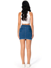 Jolana l Midi-Jeansrock für Damen