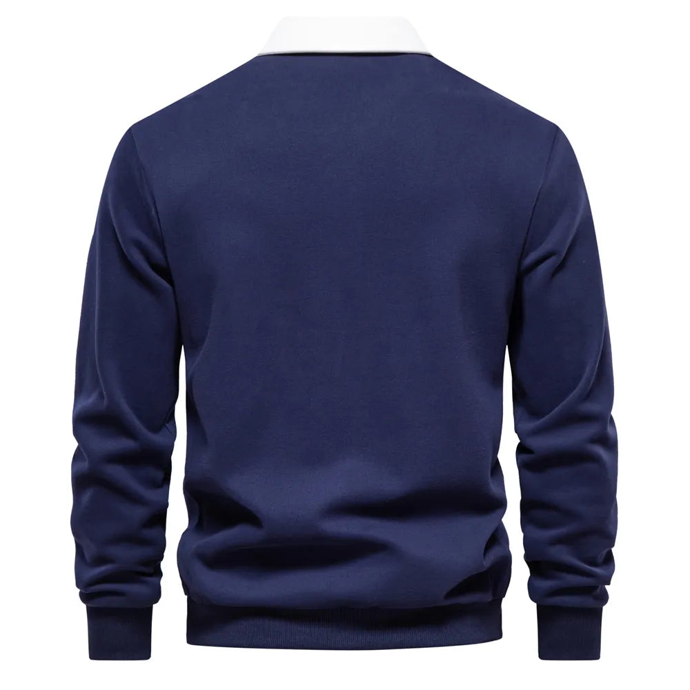 Orrin | Pullover mit Kontrastkragen für Herren
