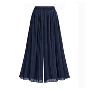 Janelle Hosen | Damen Hose mit weitem Bein und Mesh-Detail – zeitlose Eleganz mit einem Hauch von Raffinesse