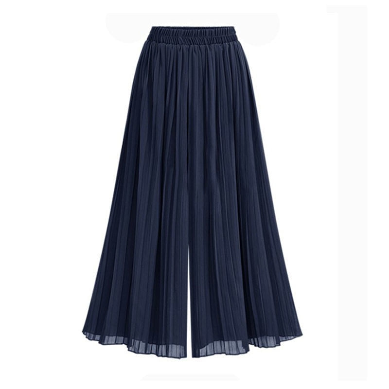 Janelle Hosen | Damen Hose mit weitem Bein und Mesh-Detail – zeitlose Eleganz mit einem Hauch von Raffinesse