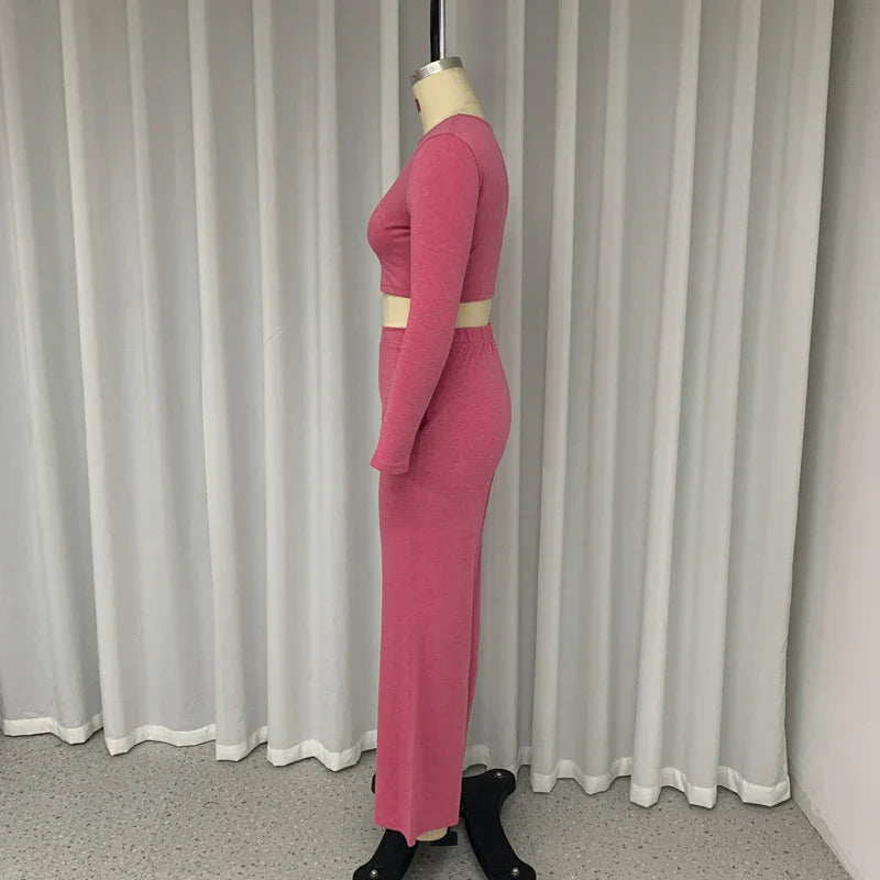 Patrizia l Damen Passendes Sommer-Frühlings-Set [Oberteil+Hose]