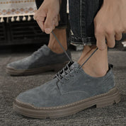 Jagger l Wildleder-Derby-Schuhe mit gestapelter Sohle