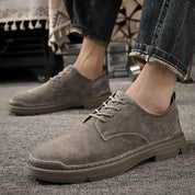 Jagger l Wildleder-Derby-Schuhe mit gestapelter Sohle