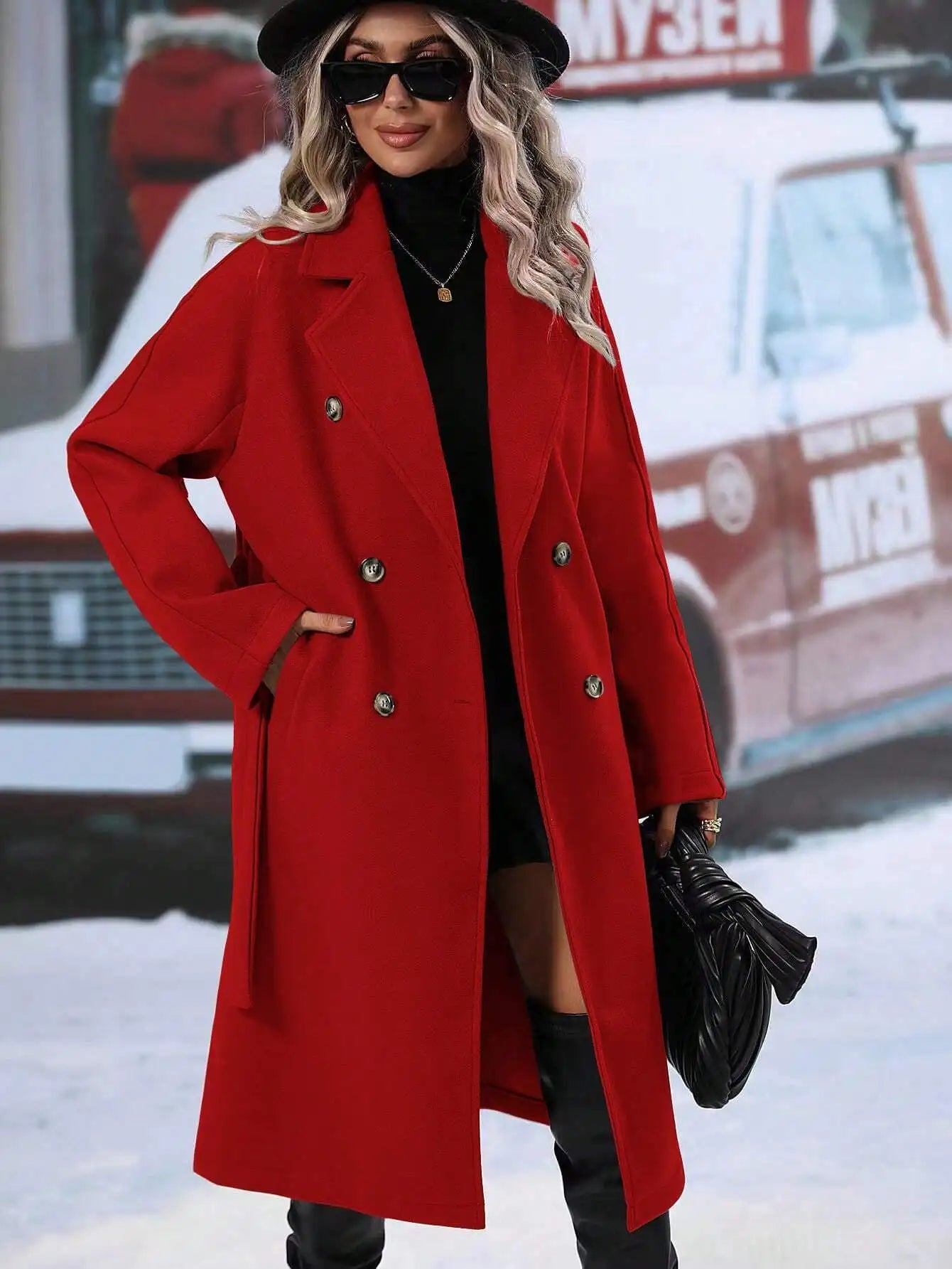 Zweireihiger Trenchcoat für Stil und Eleganz zu jeder Jahreszeit | Ryena