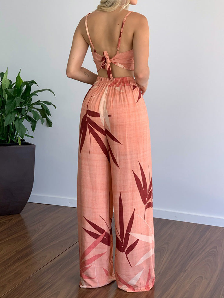 Primavera l Zweiteiliges passendes Damen-Set [Oberteil + Hose]