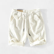 Carson | Cordshorts mit elastischem Bund für Herren