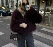 Madalyn | Schicke Jacke mit flauschigem Fell