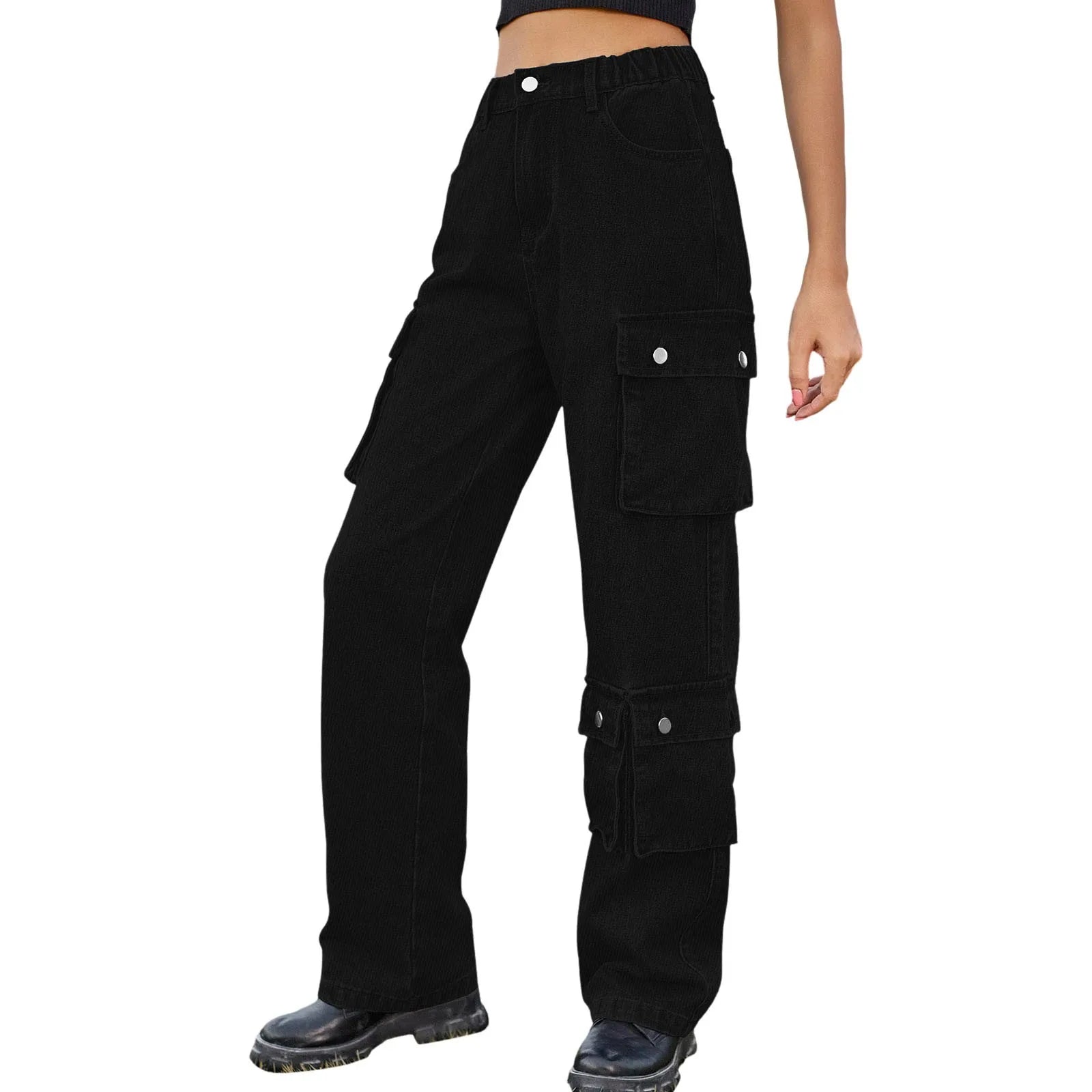 Bolly | Cargo-Jeans mit hohem Bund und praktischen Taschen