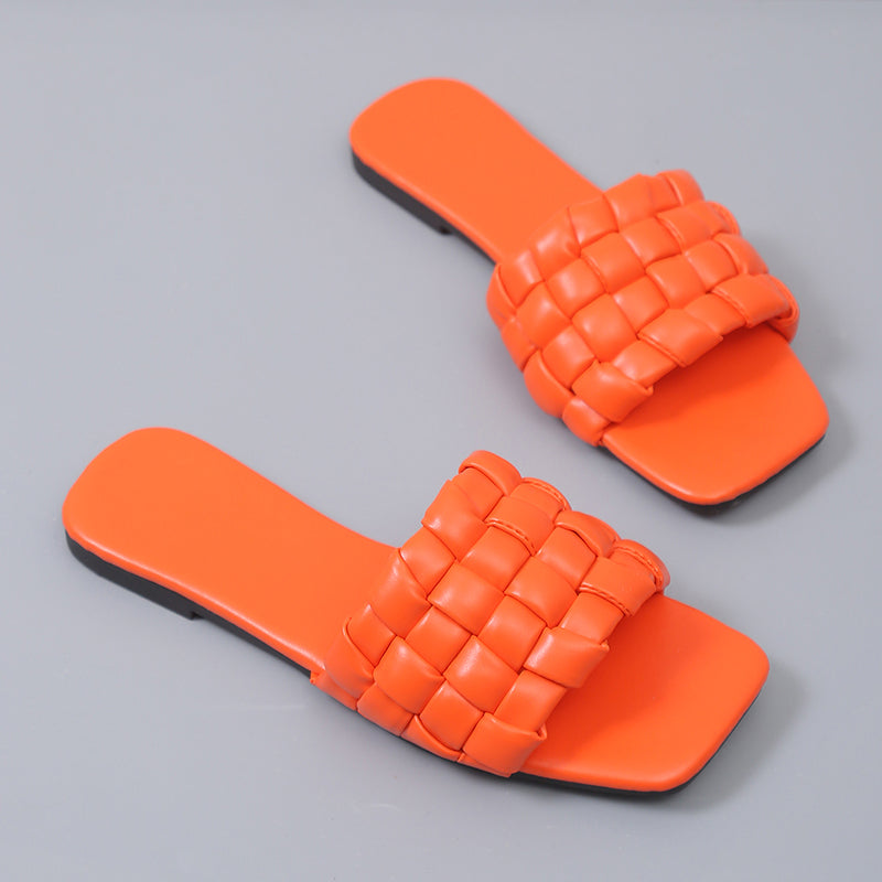 Georgia l Weich gewebte Offener Zeh-Outdoor-Sommer-Strand-Badeslipper für Damen