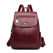 Stilvoller Lederrucksack für Damen | Diebstahlsichere Tasche | Kreszentia