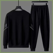 Lässiges Rundhals-Sweatshirt- und Hosen-Set für Herren | Jayronn