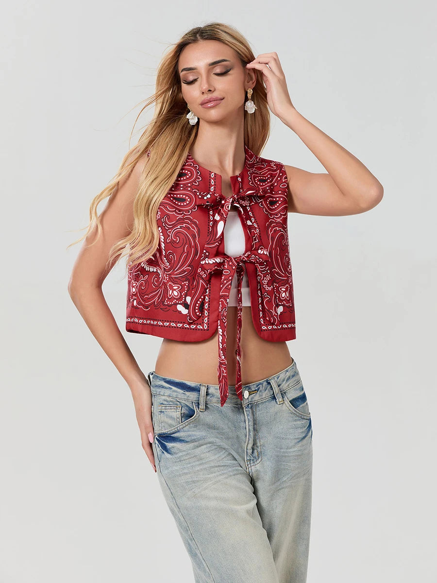 Y2k Bandana Streetwear Weste | Oralia