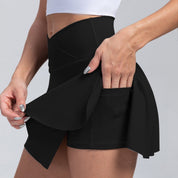 Twirla l Damen-Sportrock mit hoher Taille und Taschen